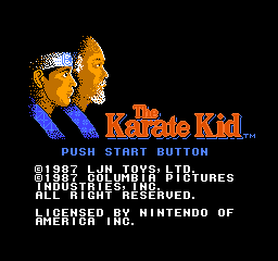 Karate Kid, The (USA) Title Screen